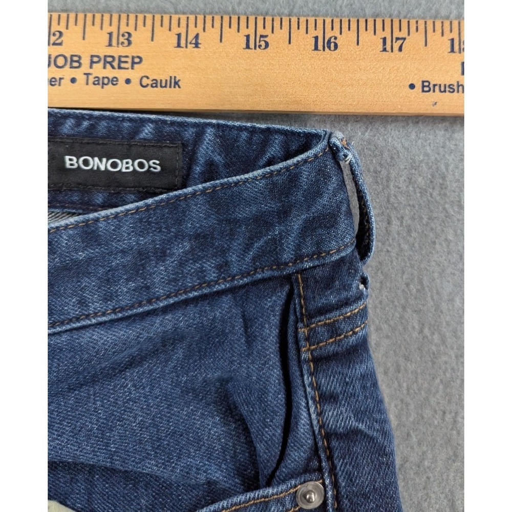 Bonobos Denim On A Mission Organic Cotton Jeans Mens 31x30 Dark Wash Straight - Picture 9 of 16